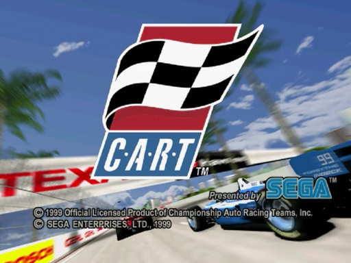 Flag to Flag title screen for Sega Dreamcast